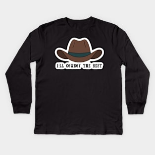 If She Wants A Cowboy - Zach Bryan Kids Long Sleeve T-Shirt